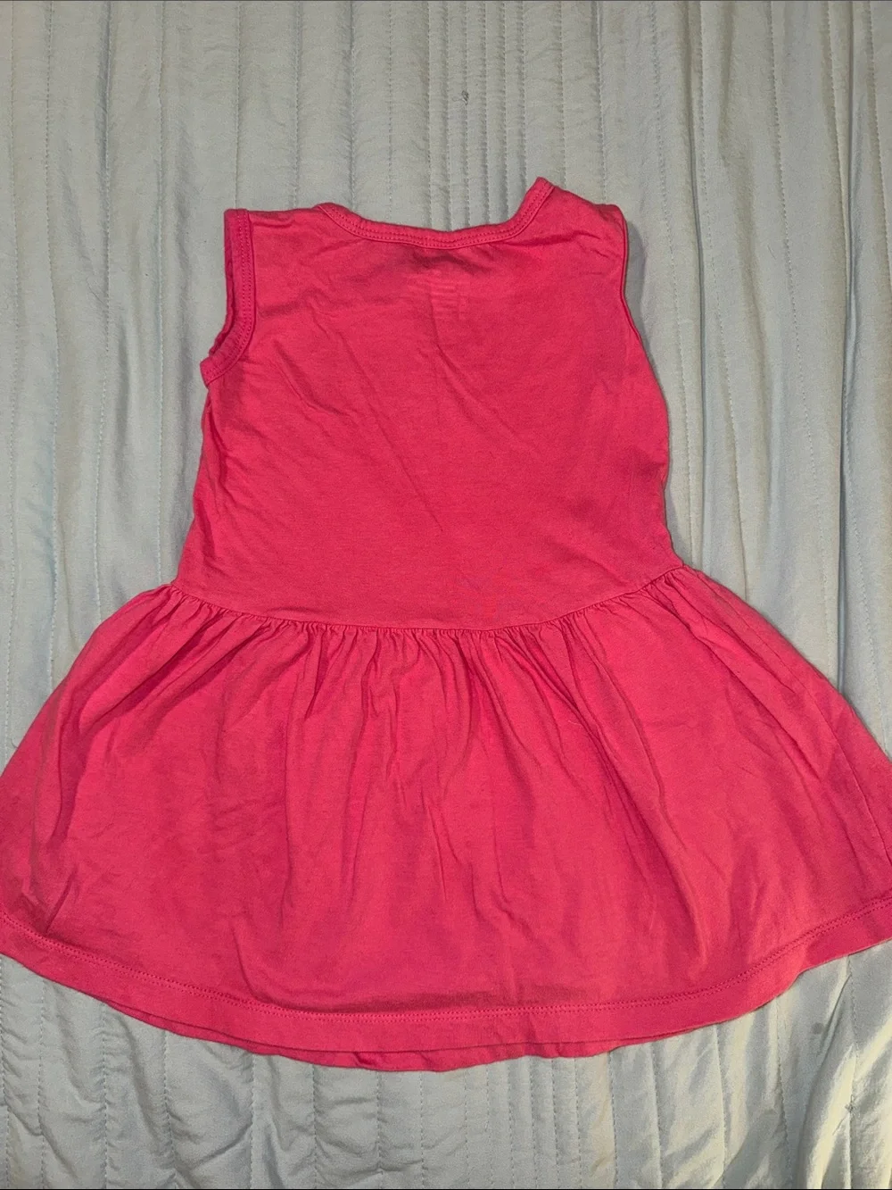 Pink Cotton Tank Dress - Heart/Farm/Corn